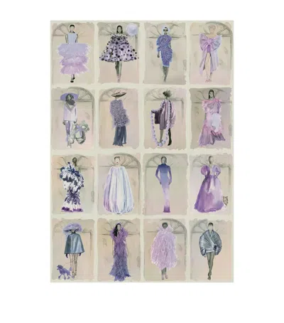 Cole & Son X Harrods Interior Design 175 Anniversary Edition Couture Carousel Window Wallpaper - Lav In Purple