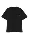Cole Buxton Logo-print Cotton T-shirt In 黑色