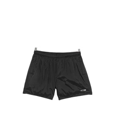 Cole Buxton Logo-print Swim Shorts In Black