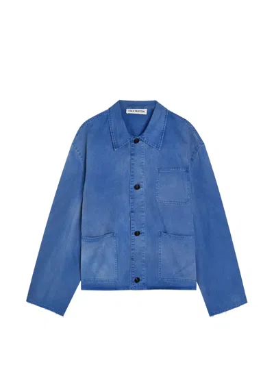 Cole Buxton Button-up Shirt Jacket In Blue