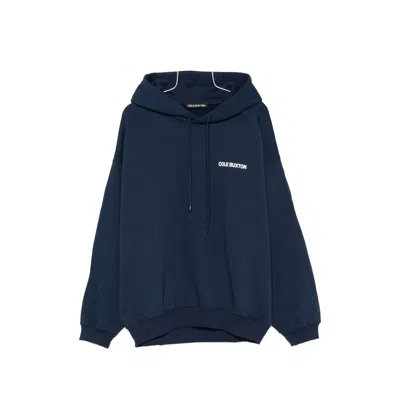 Cole Buxton Cb Logo-print Drawstring Hoodie In Blue
