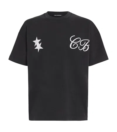 Cole Buxton Cotton 2 Star T-shirt In Black