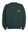 Cole Buxton Cotton Logo Sweatshirt In Green