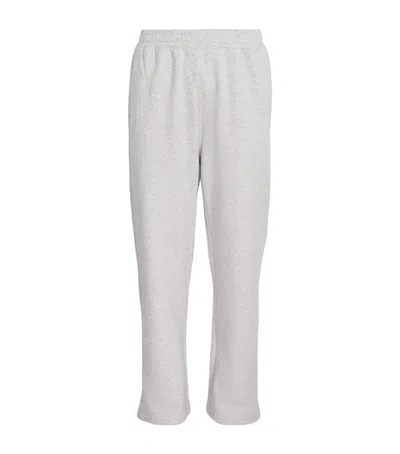 Cole Buxton Cotton Uncuffed Sweatpants In Gray