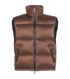 Cole Buxton Down-filled Gilet In Brown