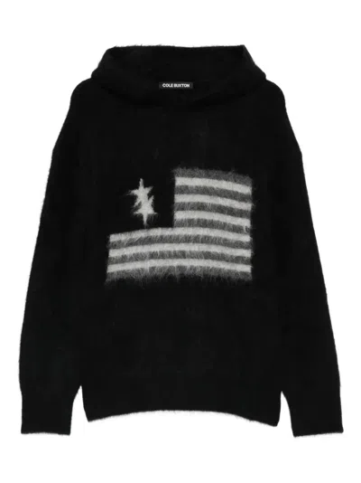 Cole Buxton Flag-motif Hoodie In Black