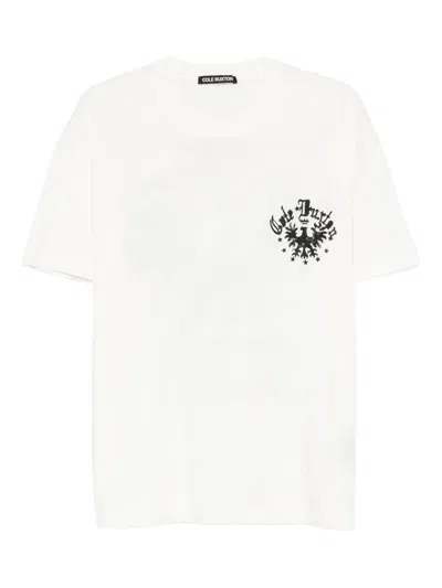 Cole Buxton Graphic Print T-shirt In White