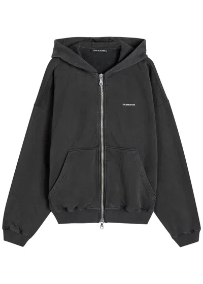 Cole Buxton Hooded Cotton Sweatshirt In Gray
