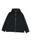 Cole Buxton Hooded Zip Jacket In Black
