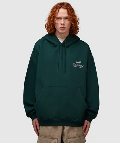 Cole Buxton International Hoodie In Forest Green