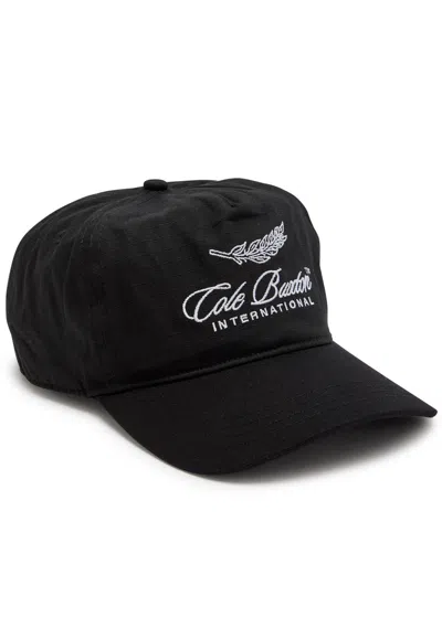 Cole Buxton International Logo-embroidered Cotton Cap In Black