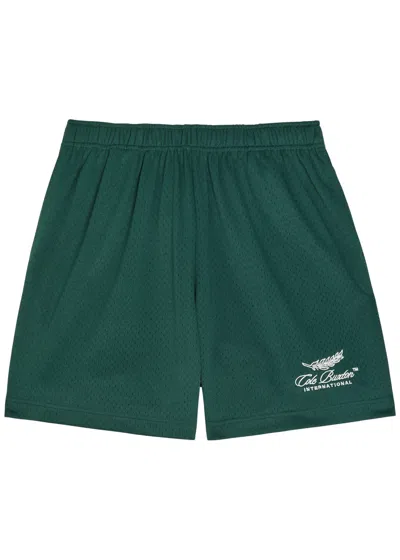 Cole Buxton International Perforated Jersey Shorts In Green
