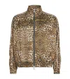 Cole Buxton Leopard Track Jacket In Green