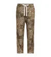 Cole Buxton Leopard Piped Track Pants