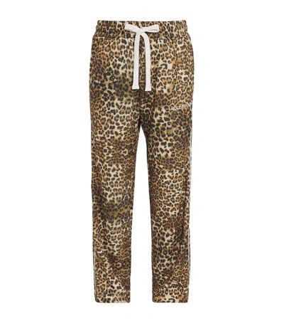 COLE BUXTON LEOPARD TRACK TROUSERS