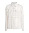 Cole Buxton Linen-blend Slub Check Ivy League Shirt
