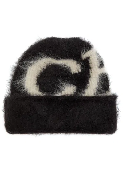 Cole Buxton Logo Brushed Alpaca-blend Beanie In Black
