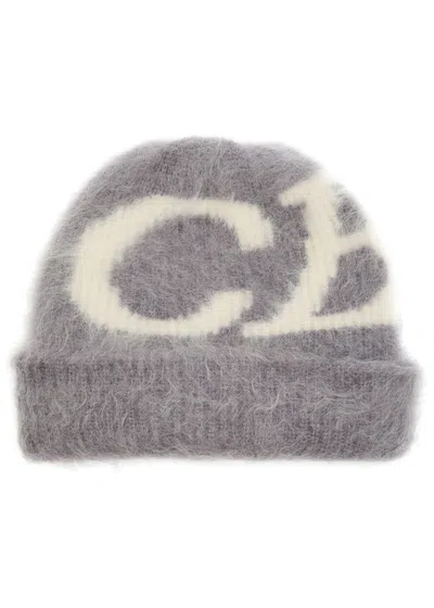 Cole Buxton Logo Brushed Alpaca-blend Beanie In Gray