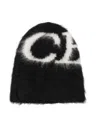 Cole Buxton Mens Black Logo Super Alpaca-blend Beanie In Black