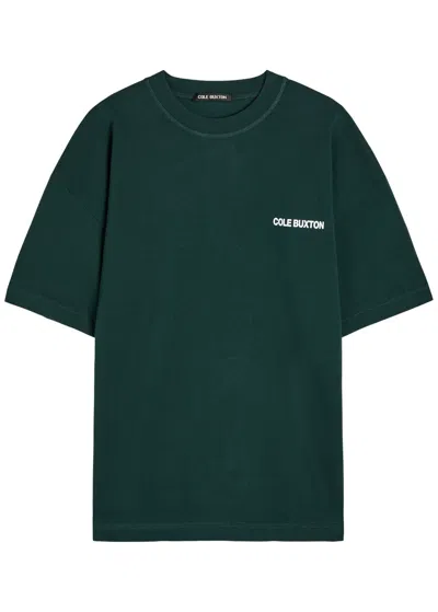 Cole Buxton Logo-print Cotton T-shirt In Green