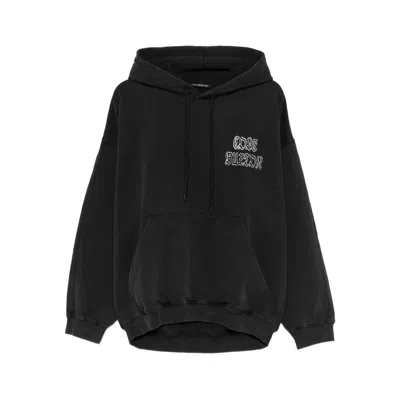 Cole Buxton Logo-embroidered Hoodie In Black