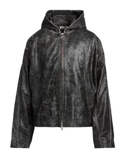 Cole Buxton Man Jacket Black Size S Leather