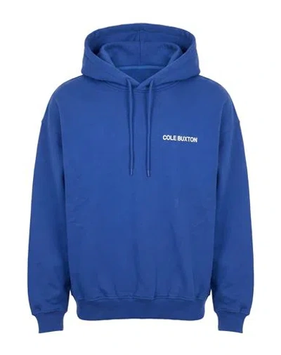 Cole Buxton Man Sweatshirt Blue Size S Cotton
