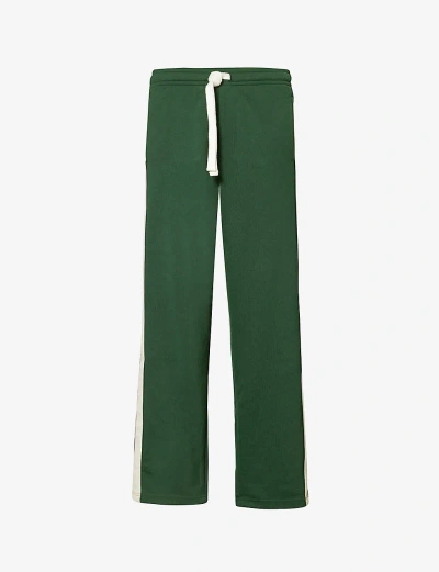 Cole Buxton Mens Forest Green Cb Classic Drawstring-waistband Woven Jogging Bottoms