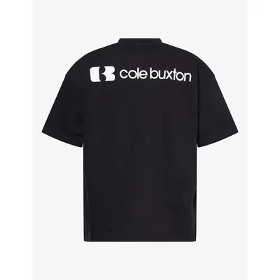 Cole Buxton Mens Black Icon Logo Short-sleeve Cotton T-shirt Xl