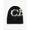 Cole Buxton Mens Black Logo Super Alpaca-blend Beanie In Black