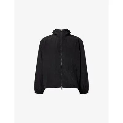 Cole Buxton Mens Oversized Hooded Shell Jacket Black