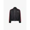 Cole Buxton Contrasting Band Track Jacket In Black/red