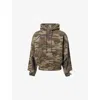 Cole Buxton Mens Camouflage Distressed Cotton-jersey Hoody Xl