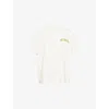 Cole Buxton Mens Vintage White Arc Logo-print Cotton T-shirt Xl In White
