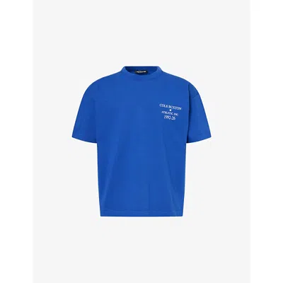 Cole Buxton Mens Blue Athletic Inc. Crewneck Cotton-jersey T-shirt Xs
