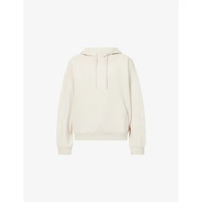 Cole Buxton Mens Sand Pilled Mini Logo Cotton-blend Hoodie In Neutral