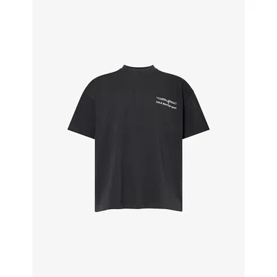 Cole Buxton Mens Vintage Black  Sport Logo Cotton-jersey T-shirt Xl