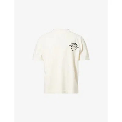 Cole Buxton Mens Athletic Department Crewneck Cotton-jersey T-shirt Vintage White Xs