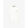 Cole Buxton Mens Vintage White Cb Vintage Brand-print Cotton-jersey T-shirt