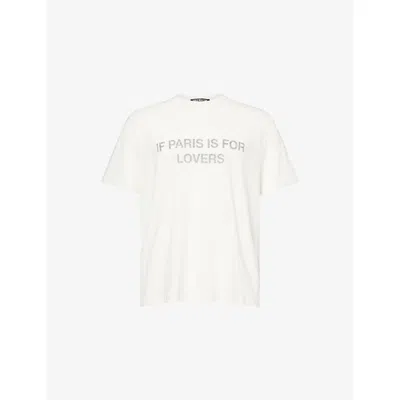 Cole Buxton Mens Vintage White Paris Texas Cotton-jersey T-shirt