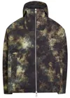 Cole Buxton Padded Printed Shell Jacket In Multi