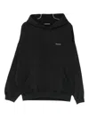 Cole Buxton Pouch Hooded Sweatshirt In Black