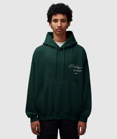 Cole Buxton Signature Hoodie In Forest Green