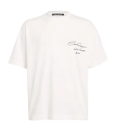 Cole Buxton Cotton Logo T-shirt In White