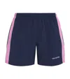 Cole Buxton Stripe Track Shorts In Blue