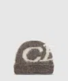Cole Buxton Super Alpaca Logo Beanie In Brown