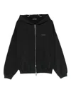 Cole Buxton Zip Hooded Knitwear In Black