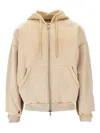 Cole Buxton Mens Washed Sand Distressed Relaxed-fit Cotton Hoody Xs In Neutral