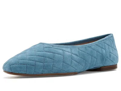 Cole Haan Jasleen Quilted Ballet Flats Women's Shoes Provincial Blue Quilted Suede: 6 B - Medium