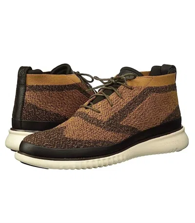 Cole Haan 2.zerogrand Stitchlite Chukka Waterproof Sneaker In Ch Habana Heathered/brazilian Sand In Brown